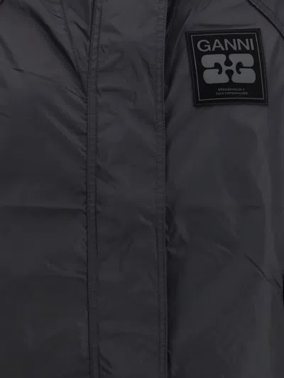 Ganni Diesel Round-top Handbag In Black