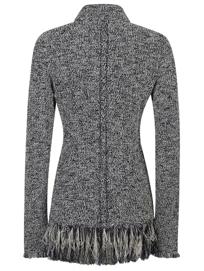 Rabanne Full-zip Cotton Cardigan In Blue