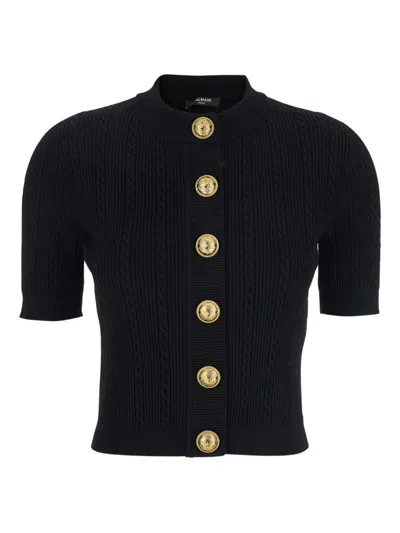 Balmain 4-pocket Cardigan In Multi