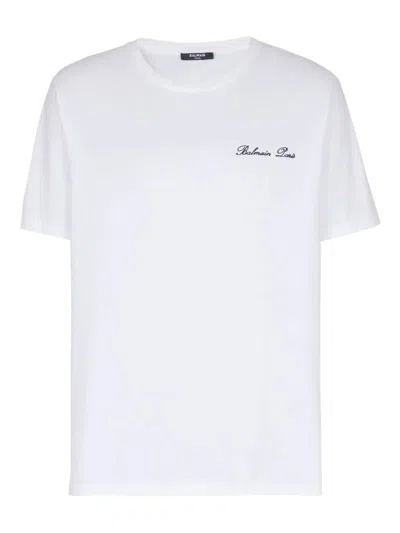 Balmain Cotton T-shirt In White