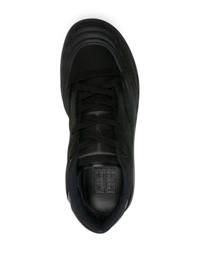 Givenchy Black Fabric And Leather Skate Sneakers In Black