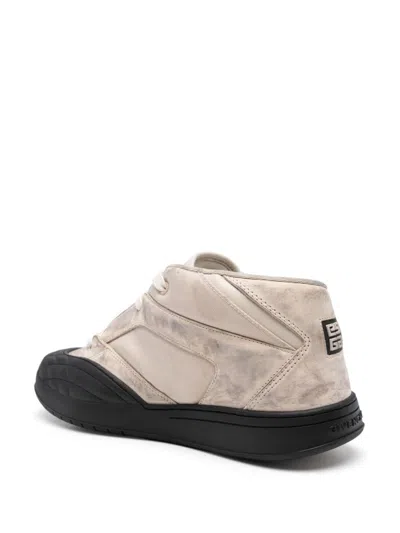 Givenchy Leather Sneakers In Neutrals