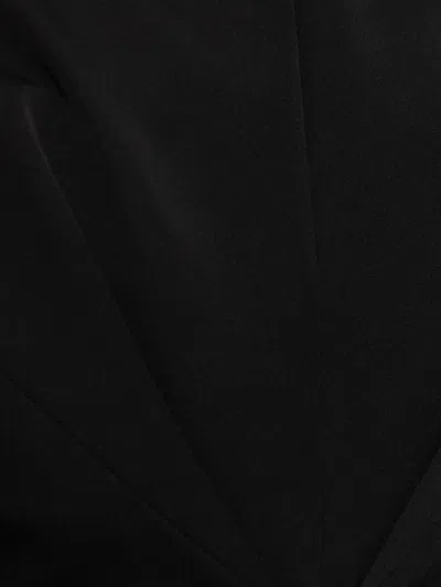 Givenchy Double-breasted Blazer With Pleated Back In Black