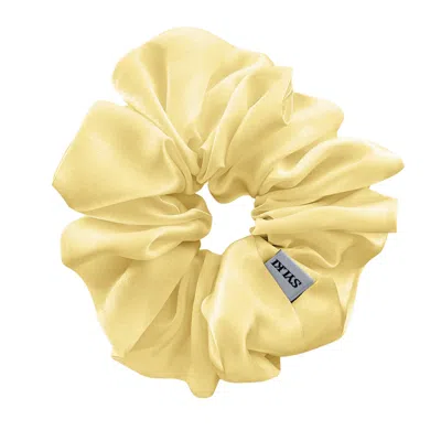 Sylki Women's Silk Scrunchies - Yellow In Yellow