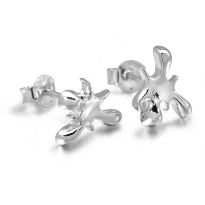 Lucy Quartermaine Splash Studs In Silver