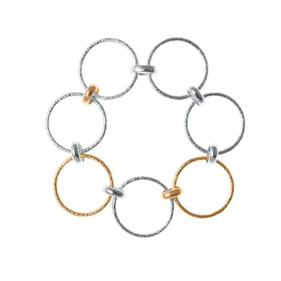 Lucy Quartermaine Multi Finish Hula Bracelet In Multi