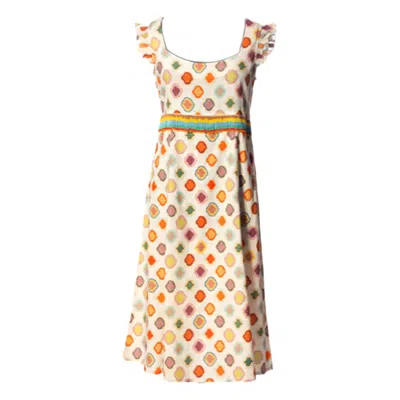 Sr By Sonali Raman Women's Cerise White Loz Print In Brown