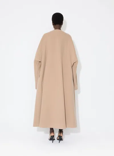 Alaïa Cashmere-blend Long Coat In Neutral