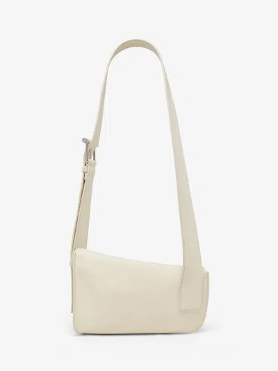 Alexander Mcqueen Leather T-bar Sling Cross-body Bag In Neutral