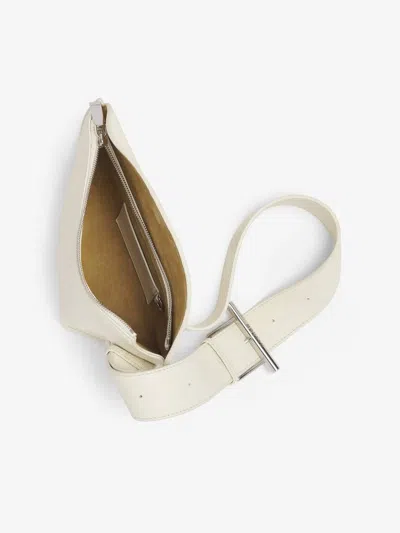 Alexander Mcqueen Leather T-bar Sling Cross-body Bag In Neutral