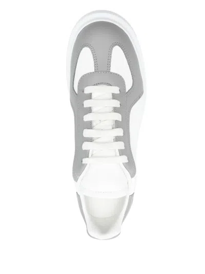 Alexander Mcqueen Chunky Sole Sneakers Contrasting Panels In White