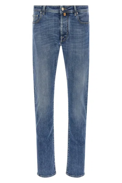Jacob Cohen Belt Loop Jeans In Blue