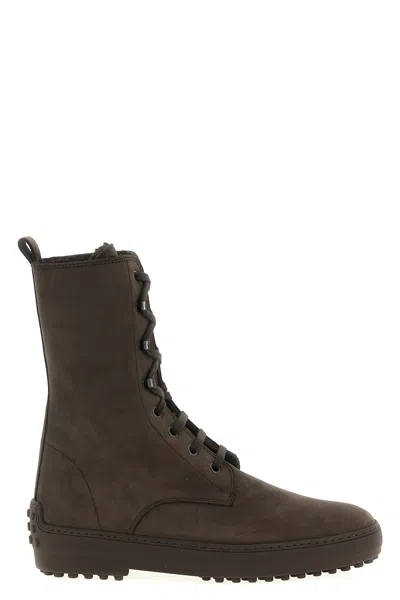 Tod's Ankle Boots High-top Silhouette In Multi