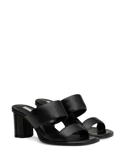 Ami Alexandre Mattiussi Ami Court Shoes - Leather - Black In Black