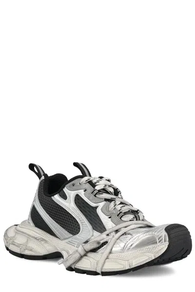Balenciaga Multicolor Mesh And Rubber 3xl Gradient Sneakers In Gray