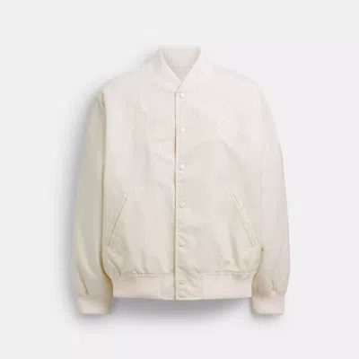 Coach Souvenir Jacket In Recycled Polyamide In White