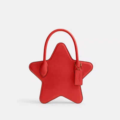 Coach Star Bag In Regenerative Leather In Red