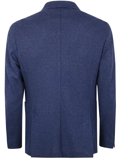 Barba Napoli Dynamic Double Breast Jacket In Blue