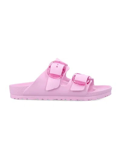Birkenstock Arizona Big Buckle Eva Pink Sandal In Animal Print
