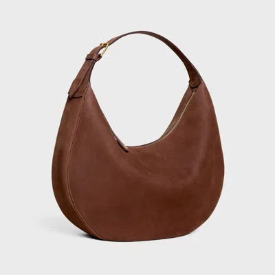 Celine Women Lulu Large Leather Shoulder Bag In Brown