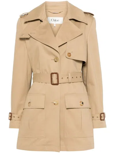 Chloé Women's Short Trench In Animal Print