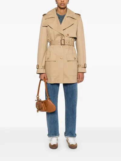 Chloé Women's Short Trench In Animal Print