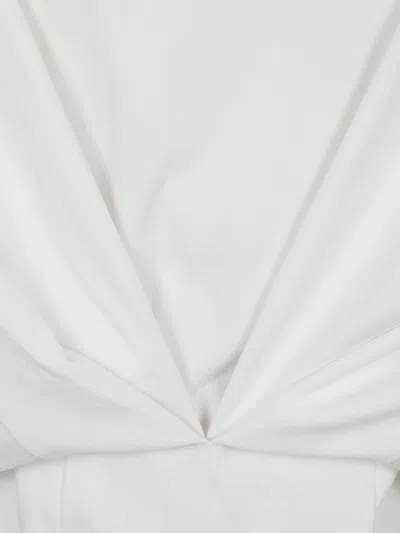 Darkpark Draped Short Sleeves T-shirt In White