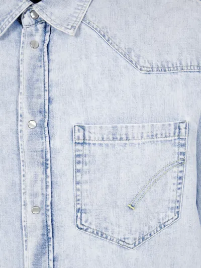 Dondup Denim Shirt In Blue