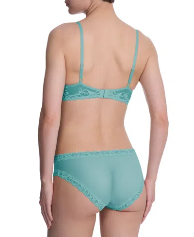 Natori Women's Feathers Lace Contour Underwire Plunge Bra 730023 In Multi