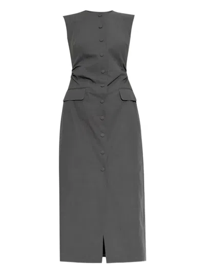 Dries Van Noten Dilby Long Dress By  In Gray
