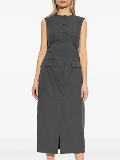 Dries Van Noten Dilby Long Dress By  In Gray