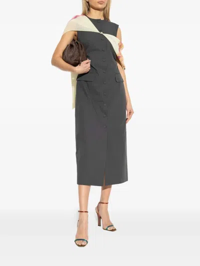 Dries Van Noten Dilby Long Dress By  In Gray