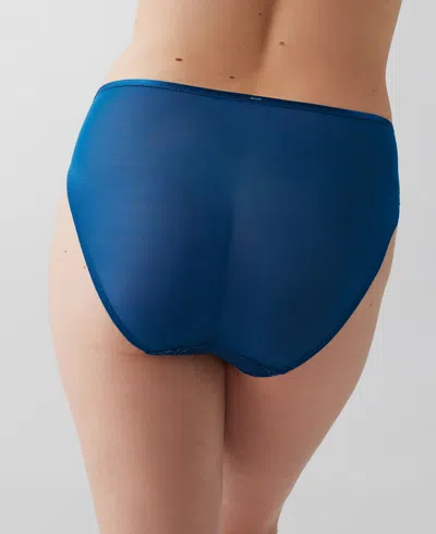 Wacoal Full Bloom Hi Cut Brief In Blue