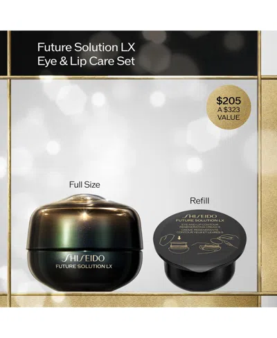 Shiseido Future Solution Lx Eye & Lip Care Set $323 Value In Transparent