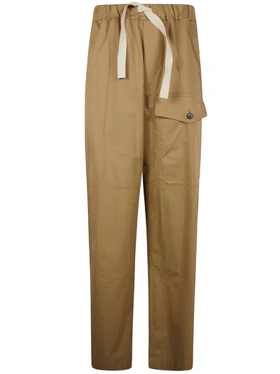 Dries Van Noten Wide Leg Trousers Pannoch In Brown