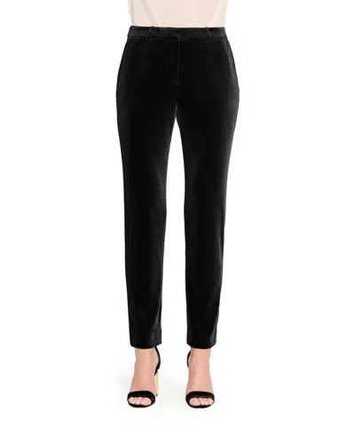 Tahari Asl Women's Velvet Ankle Pants In Black
