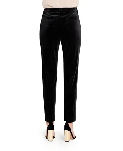 Tahari Asl Women's Velvet Ankle Pants In Black
