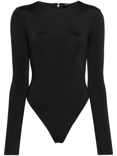 Entire Studios Black Nylon-blend Bodysuit In Black