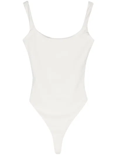 Entire Studios Square Neck Bodysuit In White