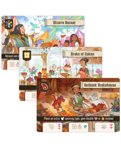 Lucky Duck Games Flamecraft Dragon Placement Game In Multi