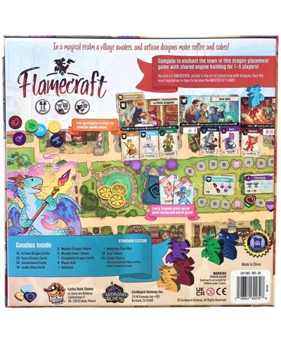 Lucky Duck Games Flamecraft Dragon Placement Game In Multi