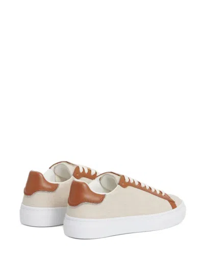 Fabiana Filippi Low Top Sneakers With Contrast Heel Tab In Multi