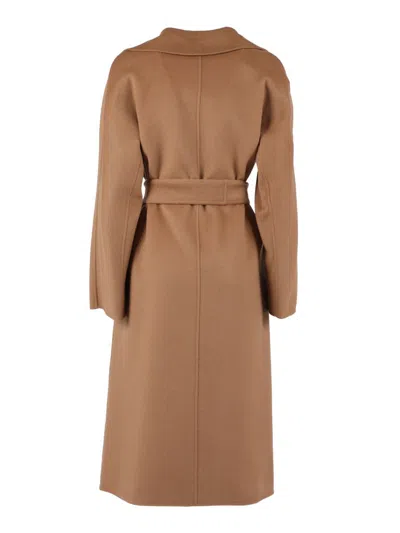 Max Mara Studio Coat In Brown