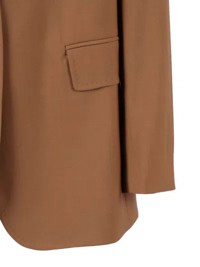 Max Mara Studio Jacket In Brown