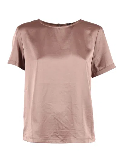 Weekend Max Mara Gilbert Panelled T-shirt In Brown