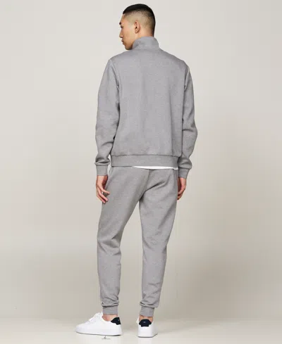 Tommy Hilfiger Intechno Knit Quarter In Medium Grey Heather