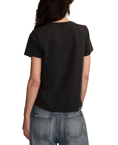 Lucky Brand Women's Tattoo Pyramid Crew Neck T-shirt In Black