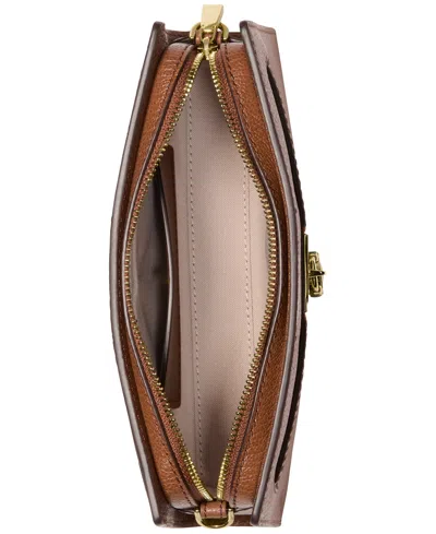 Michael Kors Hamilton Small Leather Convertible Crossbody In Brown