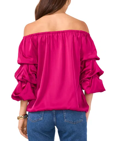 Vince Camuto Off-the-shoulder Top In Purple
