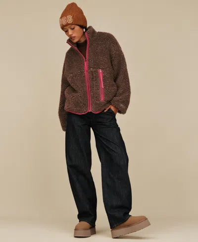 Ugg Marlene Confetti Jacket In Brown